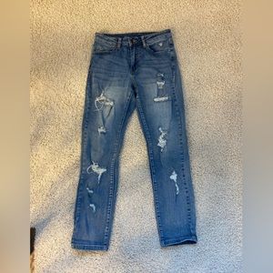 Grace & Lace distressed denim jeans